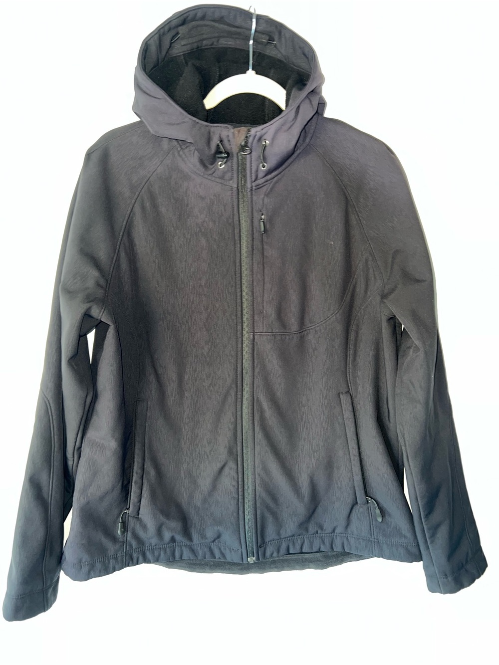 Kirkland Signature Black Hooded Softshell Jacket